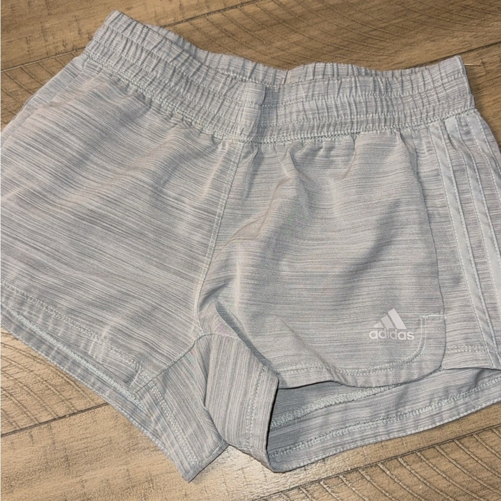 Adidas Women's Light Gray Athletic Shorts